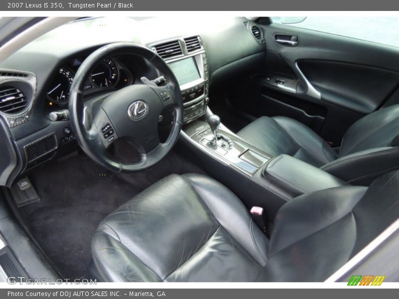 Tungsten Pearl / Black 2007 Lexus IS 350