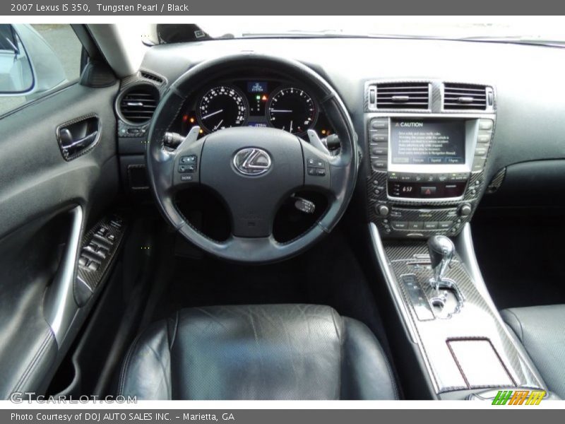 Tungsten Pearl / Black 2007 Lexus IS 350