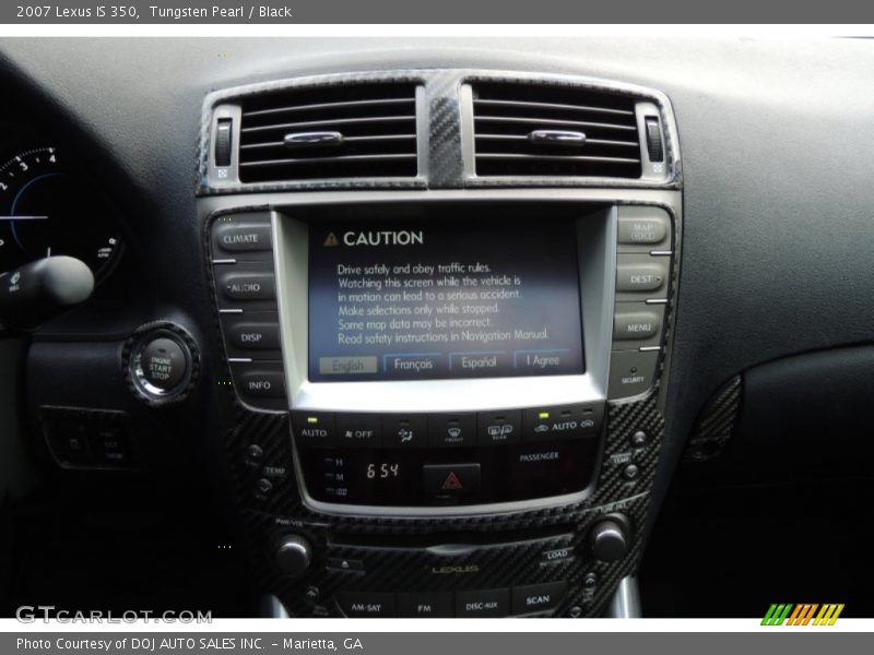 Tungsten Pearl / Black 2007 Lexus IS 350