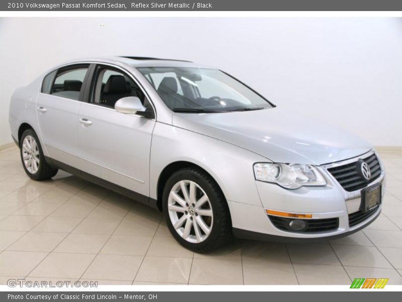 Reflex Silver Metallic / Black 2010 Volkswagen Passat Komfort Sedan
