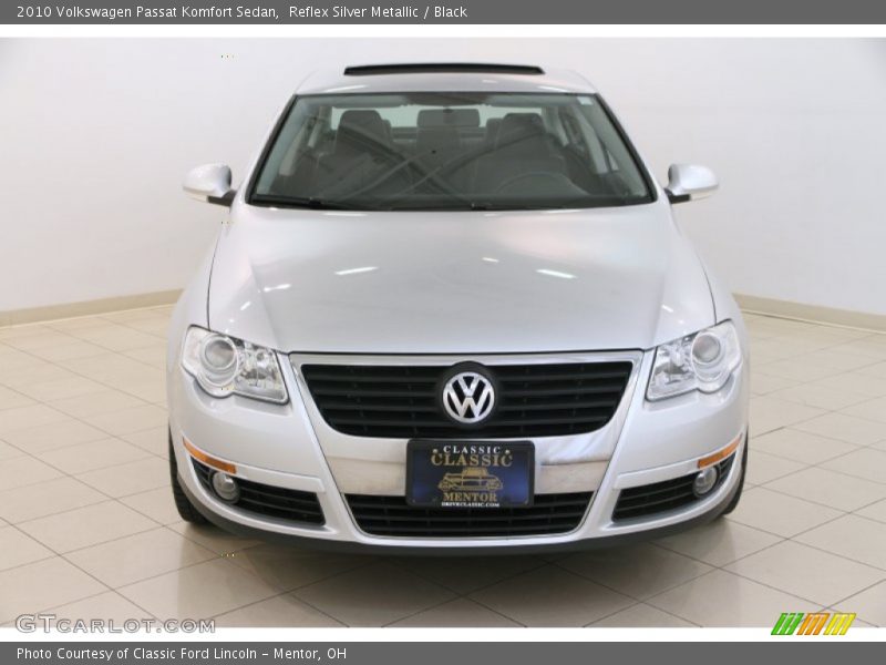 Reflex Silver Metallic / Black 2010 Volkswagen Passat Komfort Sedan