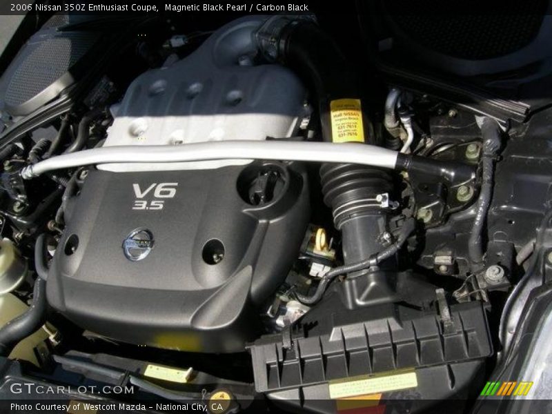 Magnetic Black Pearl / Carbon Black 2006 Nissan 350Z Enthusiast Coupe