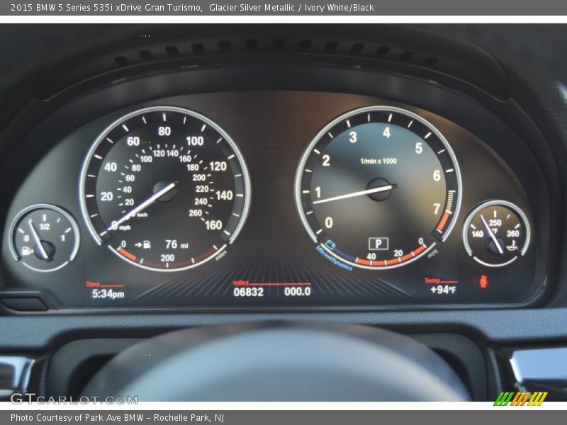  2015 5 Series 535i xDrive Gran Turismo 535i xDrive Gran Turismo Gauges