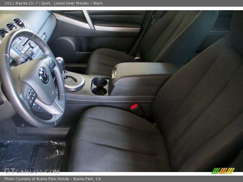 Liquid Silver Metallic / Black 2011 Mazda CX-7 i Sport