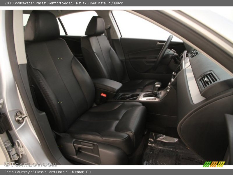 Reflex Silver Metallic / Black 2010 Volkswagen Passat Komfort Sedan
