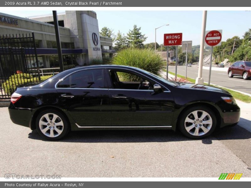 Crystal Black Pearl / Parchment 2009 Acura RL 3.7 AWD Sedan