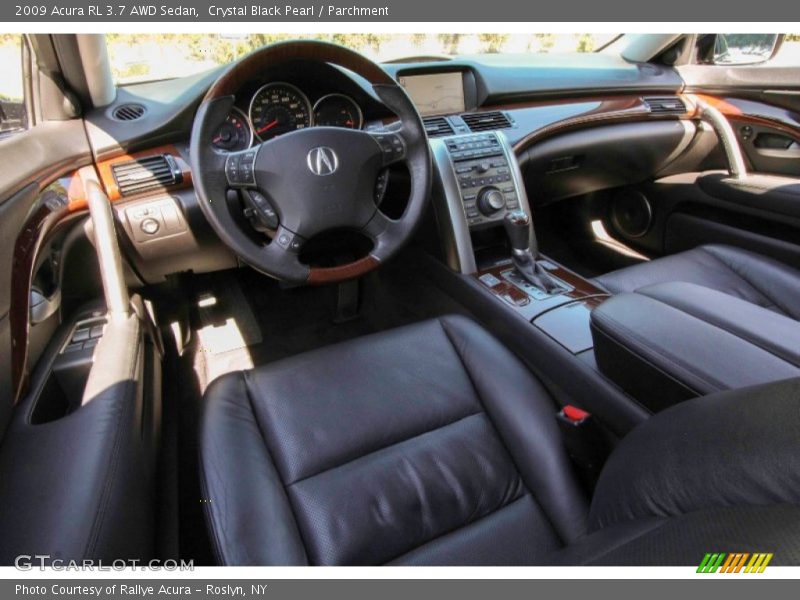 Crystal Black Pearl / Parchment 2009 Acura RL 3.7 AWD Sedan