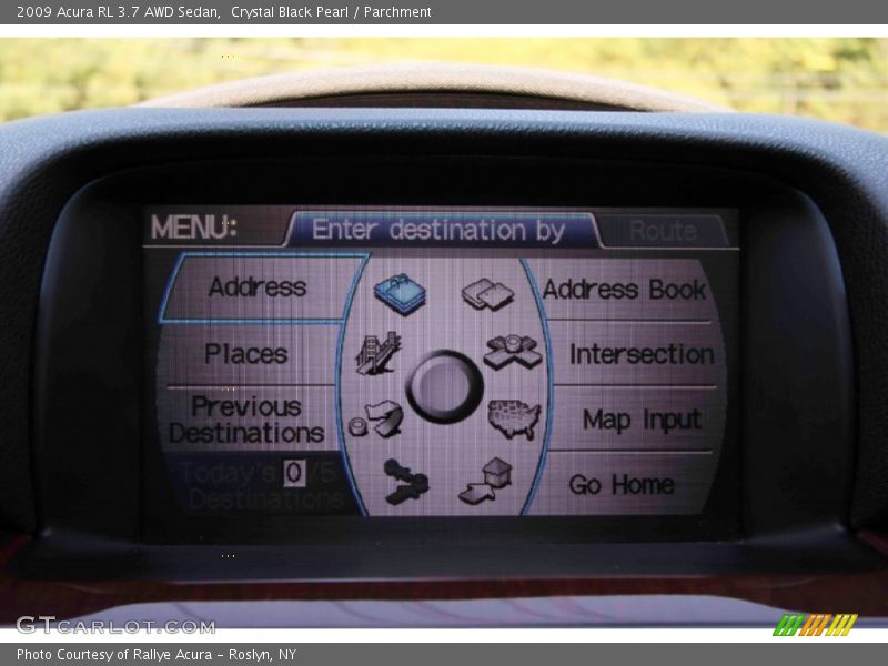 Crystal Black Pearl / Parchment 2009 Acura RL 3.7 AWD Sedan