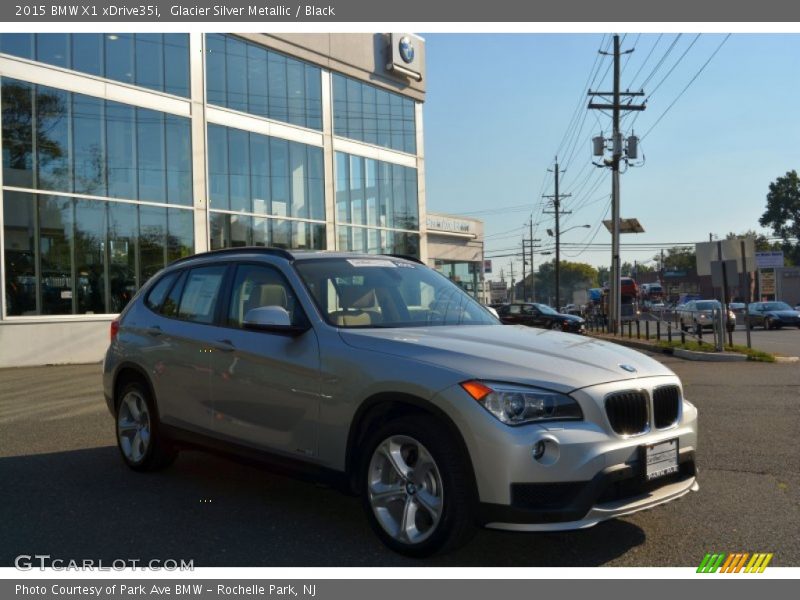 Glacier Silver Metallic / Black 2015 BMW X1 xDrive35i