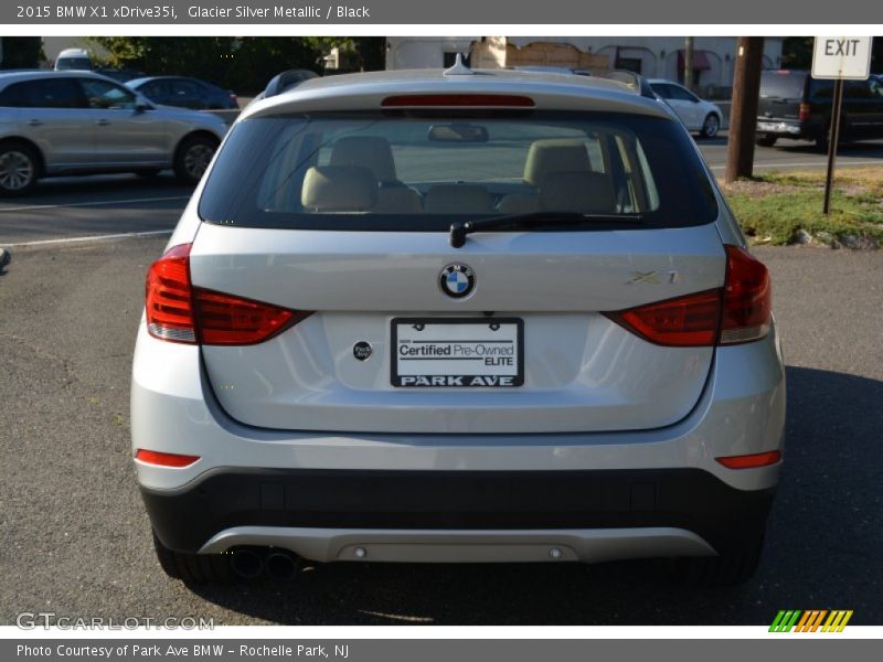 Glacier Silver Metallic / Black 2015 BMW X1 xDrive35i