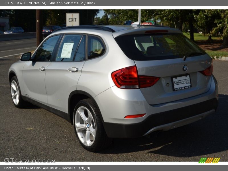 Glacier Silver Metallic / Black 2015 BMW X1 xDrive35i
