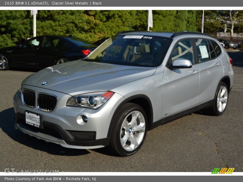 Glacier Silver Metallic / Black 2015 BMW X1 xDrive35i