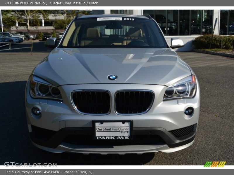 Glacier Silver Metallic / Black 2015 BMW X1 xDrive35i