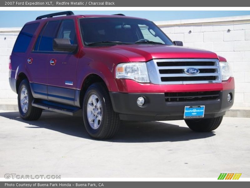 Redfire Metallic / Charcoal Black 2007 Ford Expedition XLT