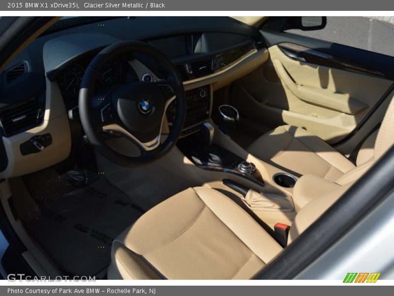Glacier Silver Metallic / Black 2015 BMW X1 xDrive35i