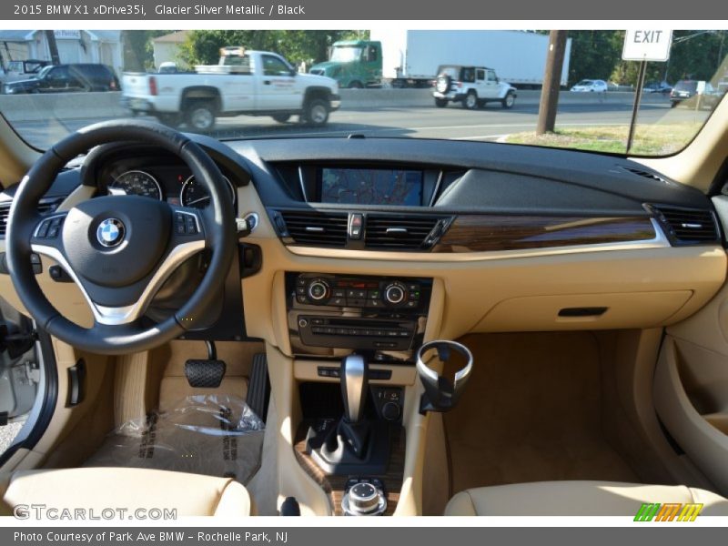 Glacier Silver Metallic / Black 2015 BMW X1 xDrive35i