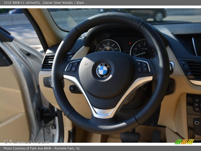 Glacier Silver Metallic / Black 2015 BMW X1 xDrive35i