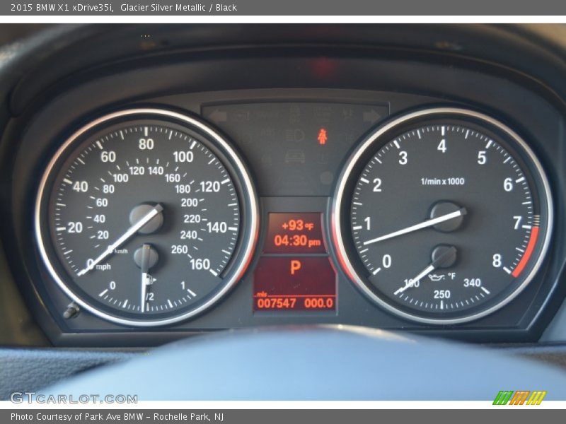 Glacier Silver Metallic / Black 2015 BMW X1 xDrive35i