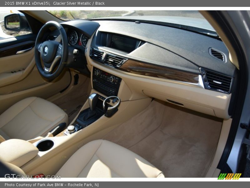 Glacier Silver Metallic / Black 2015 BMW X1 xDrive35i