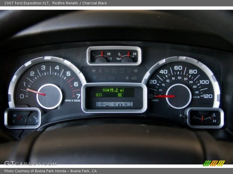 Redfire Metallic / Charcoal Black 2007 Ford Expedition XLT