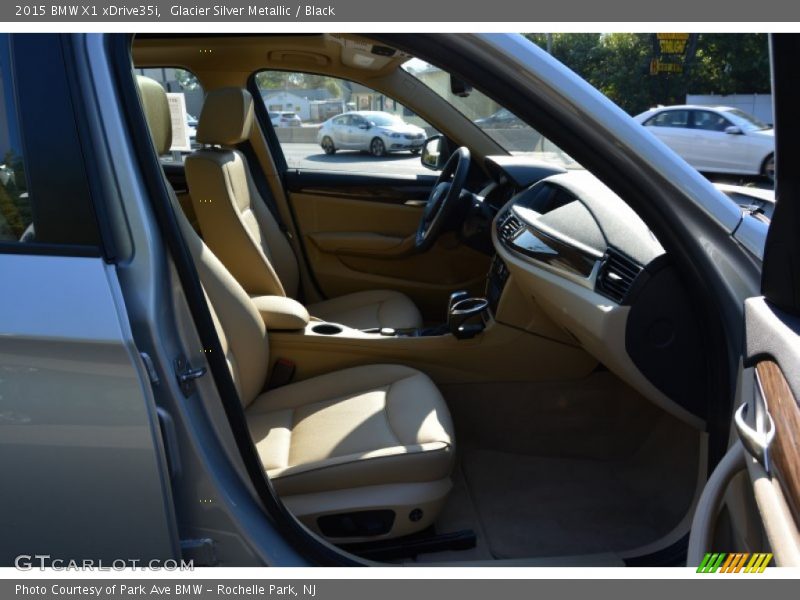 Glacier Silver Metallic / Black 2015 BMW X1 xDrive35i