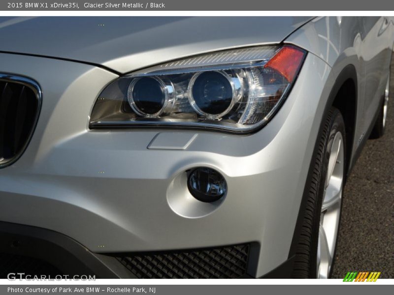 Glacier Silver Metallic / Black 2015 BMW X1 xDrive35i