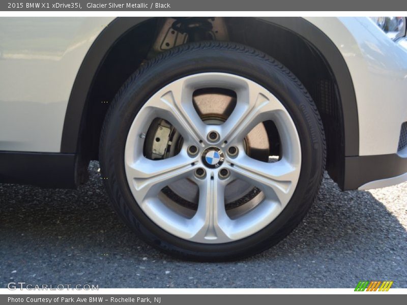 Glacier Silver Metallic / Black 2015 BMW X1 xDrive35i