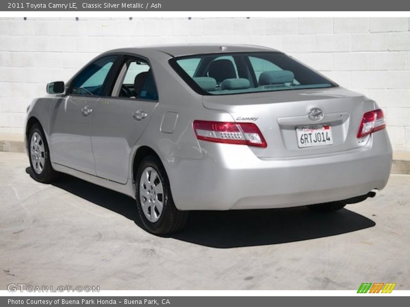 Classic Silver Metallic / Ash 2011 Toyota Camry LE