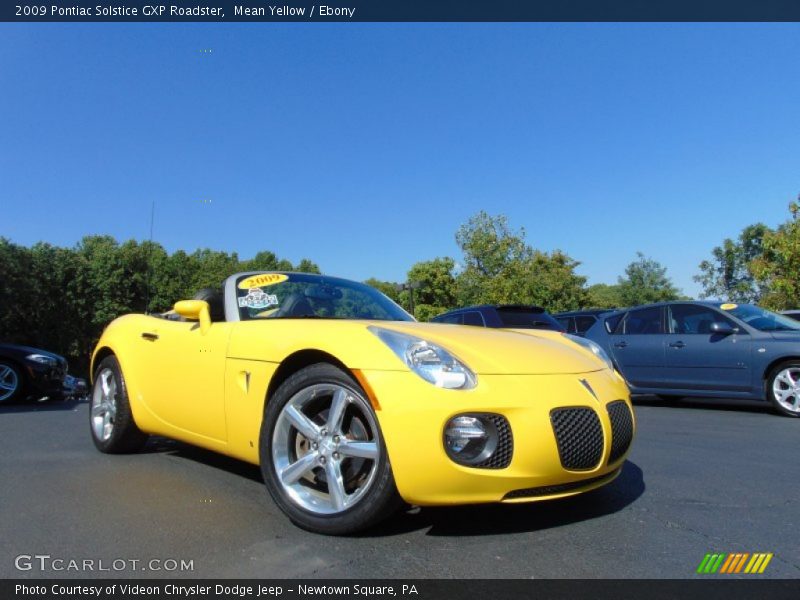 Mean Yellow / Ebony 2009 Pontiac Solstice GXP Roadster