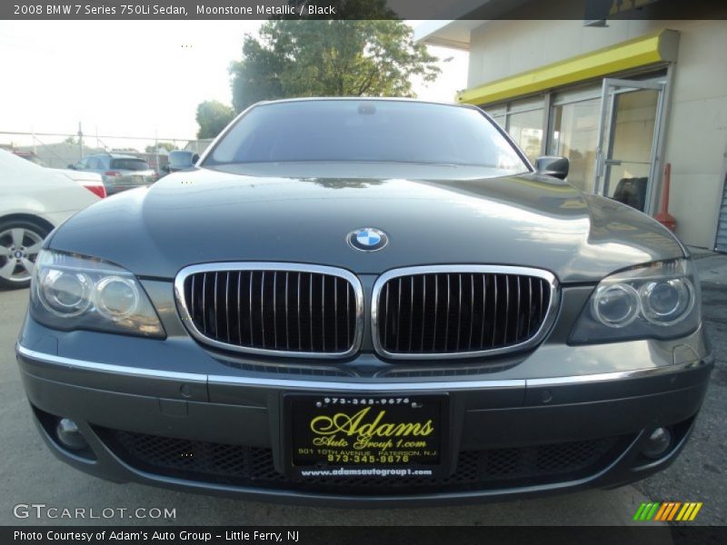 Moonstone Metallic / Black 2008 BMW 7 Series 750Li Sedan