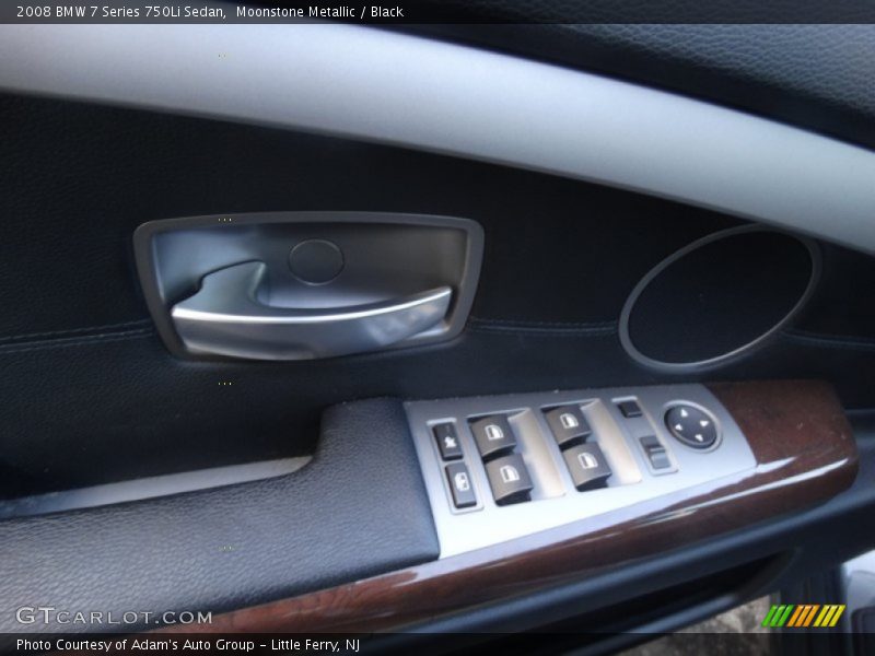 Moonstone Metallic / Black 2008 BMW 7 Series 750Li Sedan