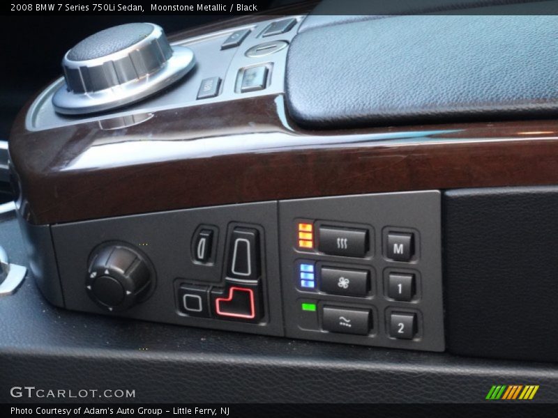 Moonstone Metallic / Black 2008 BMW 7 Series 750Li Sedan