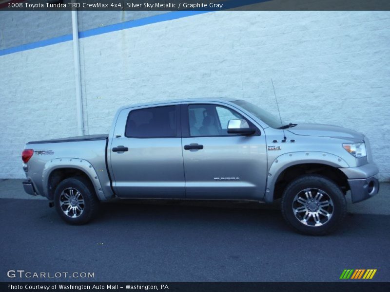 Silver Sky Metallic / Graphite Gray 2008 Toyota Tundra TRD CrewMax 4x4