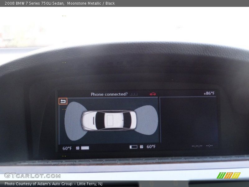 Moonstone Metallic / Black 2008 BMW 7 Series 750Li Sedan