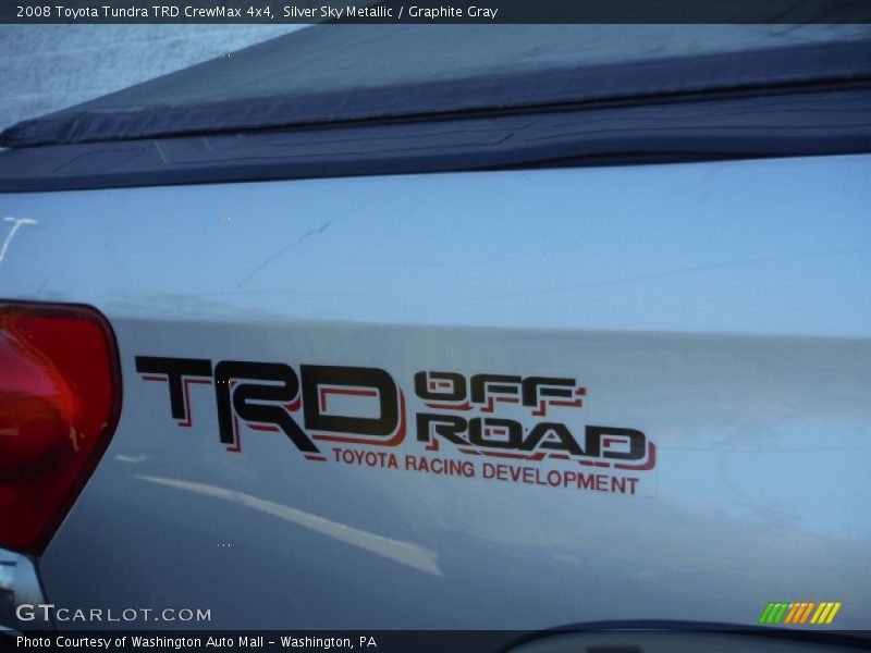 Silver Sky Metallic / Graphite Gray 2008 Toyota Tundra TRD CrewMax 4x4