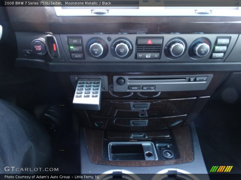 Moonstone Metallic / Black 2008 BMW 7 Series 750Li Sedan