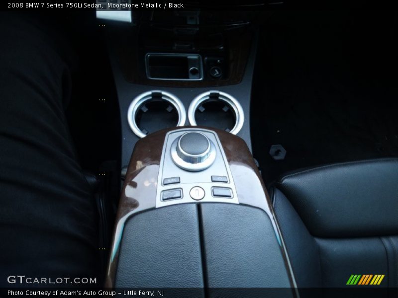 Moonstone Metallic / Black 2008 BMW 7 Series 750Li Sedan