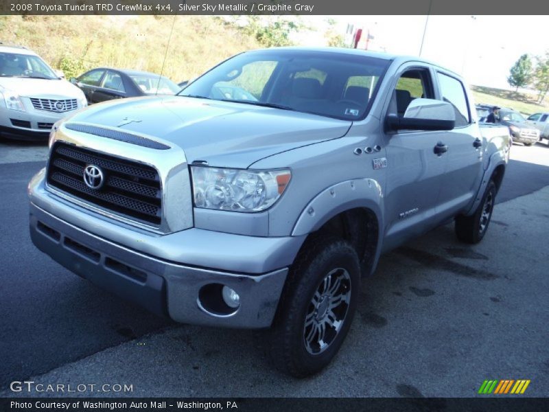 Silver Sky Metallic / Graphite Gray 2008 Toyota Tundra TRD CrewMax 4x4