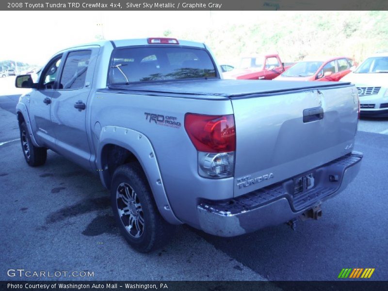 Silver Sky Metallic / Graphite Gray 2008 Toyota Tundra TRD CrewMax 4x4