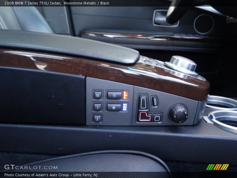 Moonstone Metallic / Black 2008 BMW 7 Series 750Li Sedan