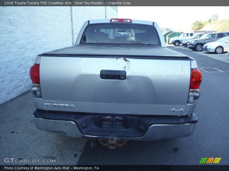 Silver Sky Metallic / Graphite Gray 2008 Toyota Tundra TRD CrewMax 4x4