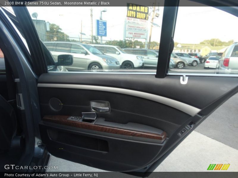 Moonstone Metallic / Black 2008 BMW 7 Series 750Li Sedan