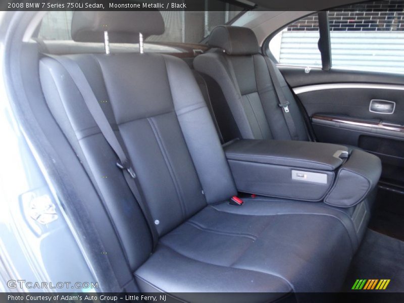 Moonstone Metallic / Black 2008 BMW 7 Series 750Li Sedan