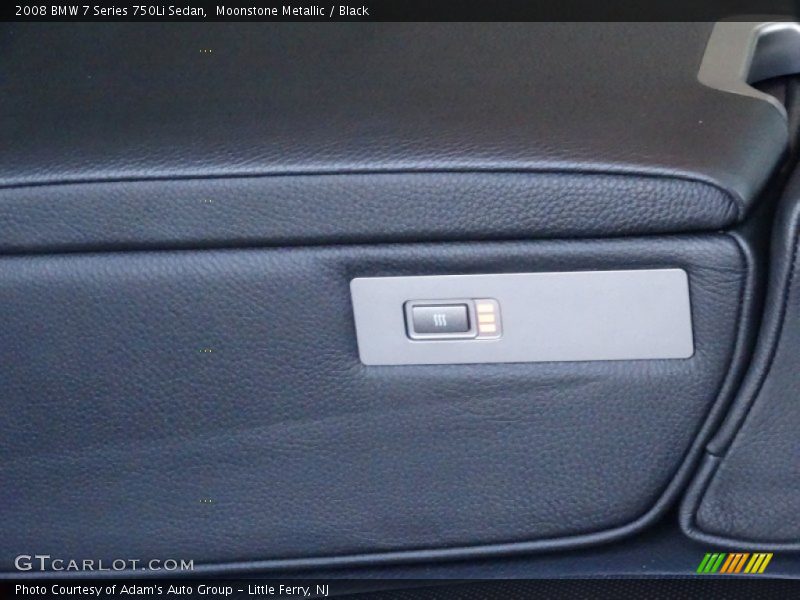 Moonstone Metallic / Black 2008 BMW 7 Series 750Li Sedan