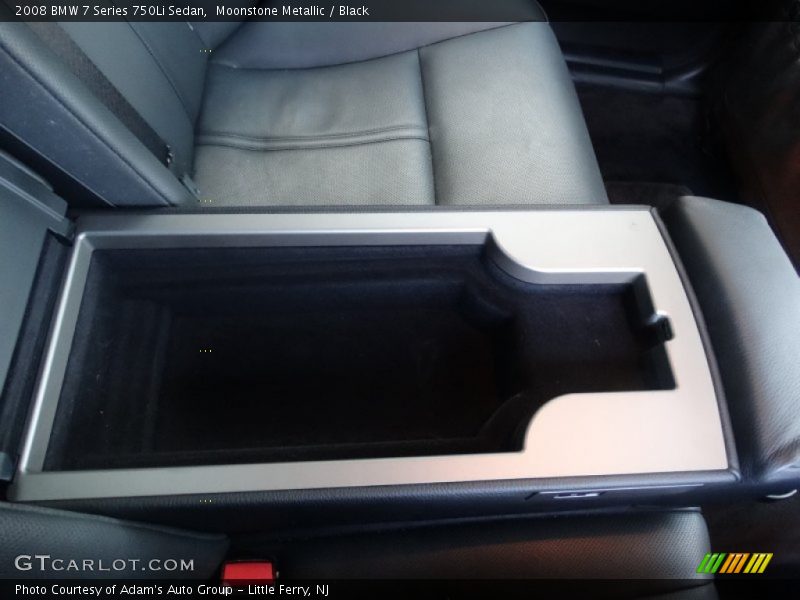Moonstone Metallic / Black 2008 BMW 7 Series 750Li Sedan