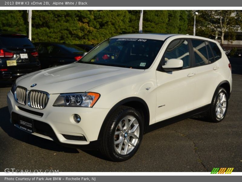 Alpine White / Black 2013 BMW X3 xDrive 28i