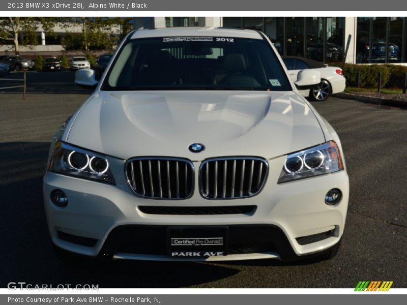 Alpine White / Black 2013 BMW X3 xDrive 28i