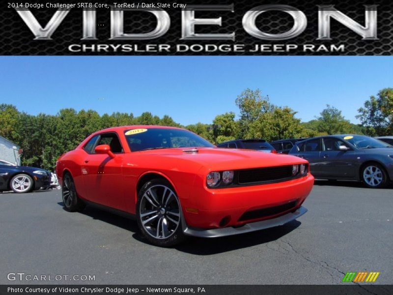 TorRed / Dark Slate Gray 2014 Dodge Challenger SRT8 Core
