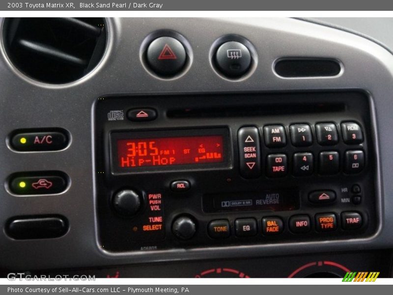 Black Sand Pearl / Dark Gray 2003 Toyota Matrix XR