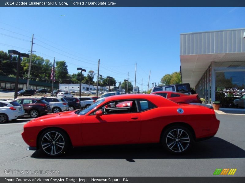 TorRed / Dark Slate Gray 2014 Dodge Challenger SRT8 Core